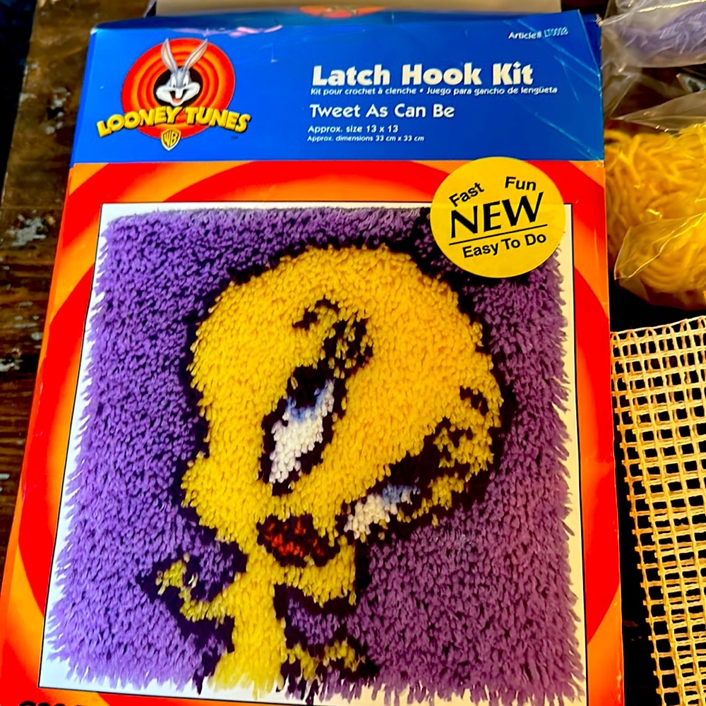 Vintage Latch Hook Kit - Tweety Bird